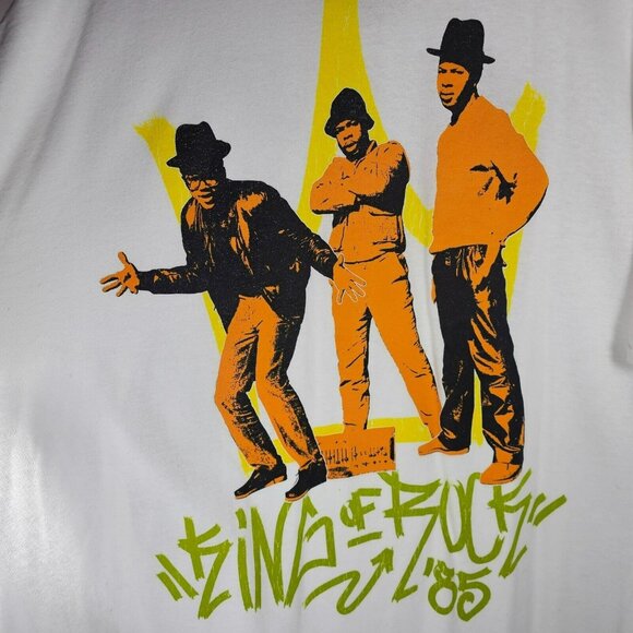 Run DMC "King of Rock '85" Graphic T-Shirt NWT Men's Size XXL White - Picture 1 of 6
